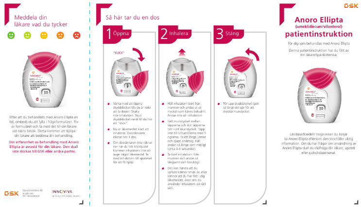 Patientinstruktion Anoro Ellipta