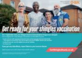 Shingles National Immunisation Programme Educational Poster (Landscape Digital)