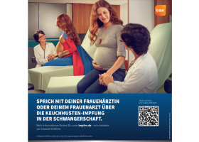 Broschüre für Patient*innen mit Infos zur Pertussis-Impfung in der Schwangerschaft